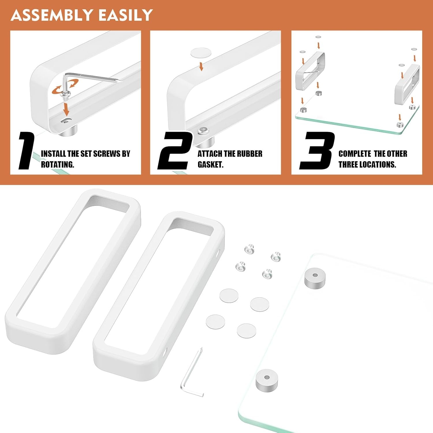 image:imageHemudu Dual Monitor Stand Computer Monitor Stand Desktop Organizer Monitor Stand Riser for PC Computer Laptop Clear HD02T301Dual Monitor stand