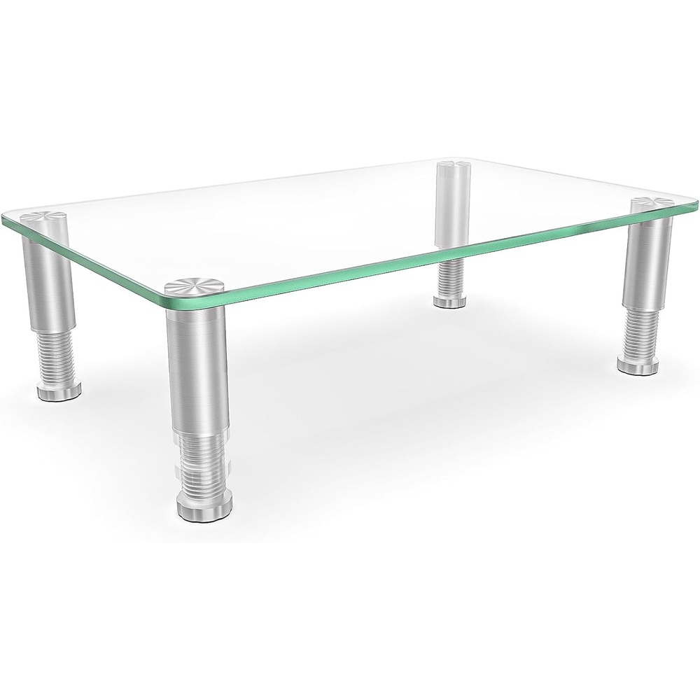 image:imageHemudu Clear Computer Monitor Stand Riser with Height Adjustable Multi Media Desktop Stand for Flat Screen LCD LED LaptopNotebookXbox OneHD01T002Clear