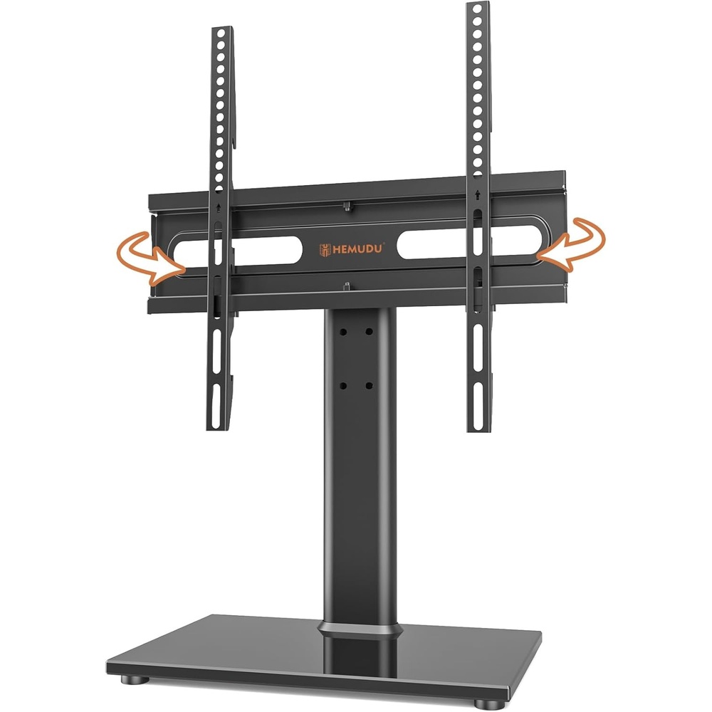 image:imageUniversal Swivel TV Stand Table Top TV Stand for 2760 inch LCD LED TVs Height Adjustable TV Base Stand with Tempered Glass Base amp Wire Management VESA 400x400mm HT06B002