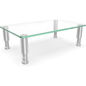 image:imageHemudu Clear Computer Monitor Stand Riser with Height Adjustable Multi Media Desktop Stand for Flat Screen LCD LED LaptopNotebookXbox OneHD01T002Clear