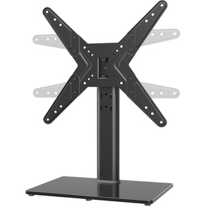 image:imageHemudu Universal Swivel TV StandBase Table Top TV Stand for 21 to 50 inch TVs with 90 Degree Swivel 4 Level Height Adjustable Heavy Duty Tempered Glass Base Holds up to 99lbs HT02B00215 x 99 x 233 inches For 2150 TVs