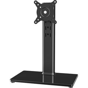 image:imageSingle LCD Computer Monitor FreeStanding Desk Stand Mount Riser for 13 inch to 32 inch screen with Swivel Height Adjustable Rotation Vesa Base Stand Holds One 1 Screen up to 77LbsHT05B001Black