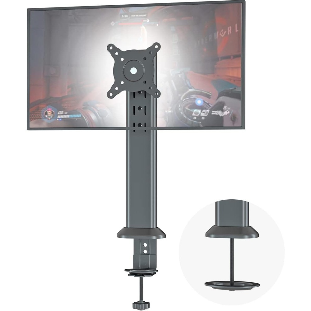 image:imageHEMUDU Single Desk Monitor Arm Mount Stand Fit for 13 inch to 32 inch Flat Curved Computer Screen with Swivel Height Adjustable RotationHolds up to 77lbs Black13 inch 32 inch