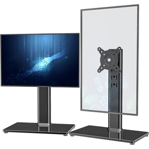 image:imageHemudu 2 Pack Single LCD Computer Monitor FreeStanding Desk Stand Riser for 13 inch to 32 inch Screen with Swivel Height Adjustable Rotation Holds One 1 Screen up to 77LbsHT05B201